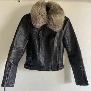 Top Shop Faux leather jacket